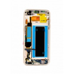 Écran complet S7 Edge G935 Samsung Bleu Corail GH97-18767G